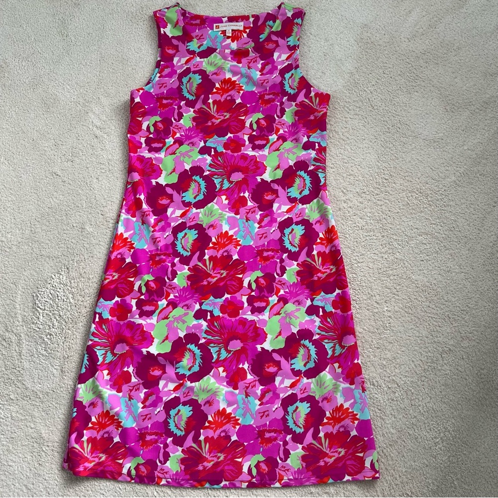 Jude Connolly Hot Pink Floral Shift Dress Size S